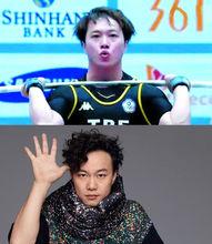 林子琦（上）與陳奕迅（下）對比