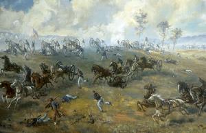 第一次馬納薩斯戰役，聯邦軍的潰逃。