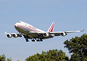 （圖）一架印度航空的波音747-400
