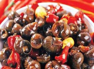 紫蘇葉炒田螺 紫蘇葉炒田螺