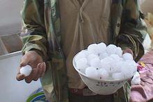 地區降下短時冰雹