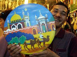 手工彩色達甫鼓