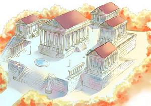（圖）專供無袍學生居住的宿舍，走羅馬神殿風格。喵喵米可雅、千冬歲等就是居住在這裡。 