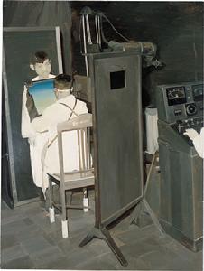 透視，布面油畫，2004