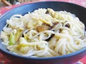 黃花菜鮮蛤湯打滷面