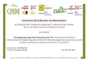 中國總代授權書