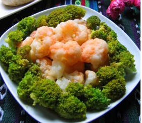 辣椒油拌雙花 辣椒油拌雙花