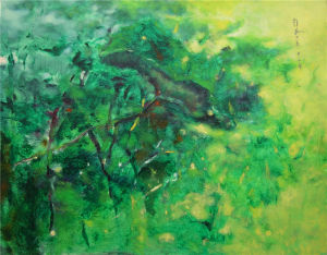 荷 紙板油畫 40-60cm