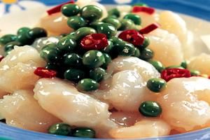 青豆拌蝦仁 青豆拌蝦仁