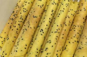 黑芝麻香酥蛋卷 黑芝麻香酥蛋卷