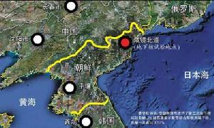 （圖）朝鮮核試驗地理位置示意圖