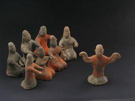 彩繪舞樂陶俑 彩繪舞樂陶俑