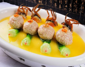 清燉蟹黃獅子頭