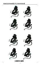 猴壽內蘊藏著八個太極圖案