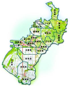 布袋鎮行政區域圖