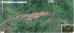 漢中地貌衛星地圖