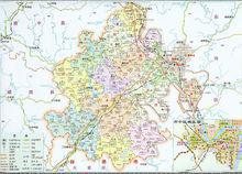 內江市中區行政區劃圖