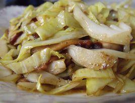 包菜炒香菇 包菜炒香菇