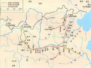 安史之亂示意圖