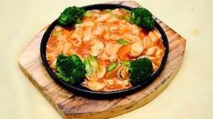 生炒菜心雞雜 生炒菜心雞雜