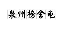 泉州榜舍龜 泉州榜舍龜