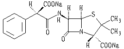 羧苄西林鈉結構式