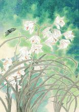 莫曉松畫作《蕙蘭寫生》（中國畫）