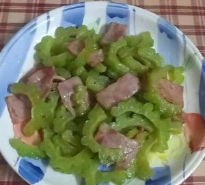 培根苦瓜小炒 培根苦瓜小炒