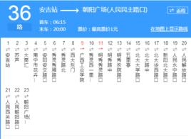 南寧公交36路 南寧公交36路