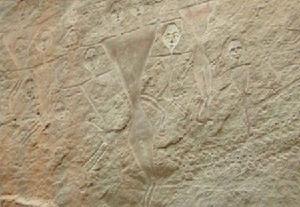 （圖）東周時期的岩畫