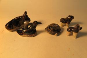 黑釉玩具一組 黑釉玩具一組