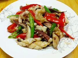 雙椒炒魷魚 雙椒炒魷魚