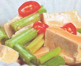 芹菜燒豆腐 芹菜燒豆腐