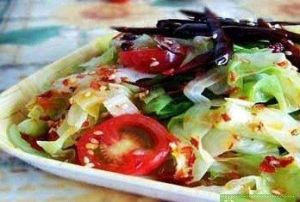 青紅椒拌白菜心 青紅椒拌白菜心