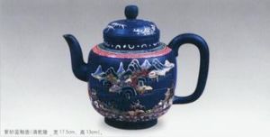 徐飛龍紫砂彩釉漢方壺 徐飛龍紫砂彩釉漢方壺