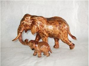 純手工木雕大象