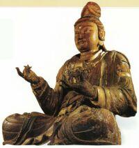 加彩木雕觀音像 加彩木雕觀音像