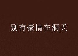 別有豪情在洞天 別有豪情在洞天