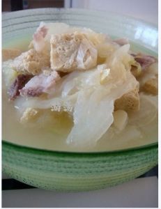 白菜燉豆腐 白菜燉豆腐