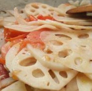 番茄炒藕片 番茄炒藕片