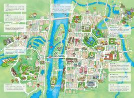 長沙手繪地圖 長沙手繪地圖