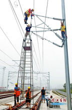 電氣化鐵路網臂，道岔軌道信號絕緣片