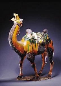 唐三彩駱駝俑 唐三彩駱駝俑