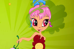 可愛的賣花女孩 可愛的賣花女孩