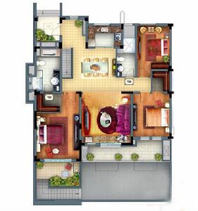 香逸灣別墅戶型圖