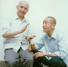 圖為裘派傳人方榮翔與弟子 孟廣祿
