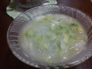 白菜冬粉湯