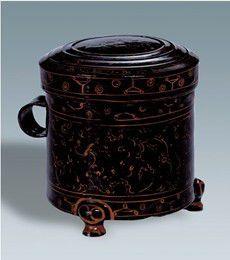 彩繪雲氣紋漆卮 彩繪雲氣紋漆卮