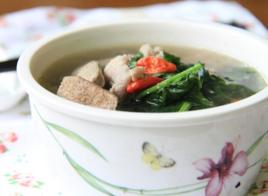 枸杞菜瘦肉豬肝湯 枸杞菜瘦肉豬肝湯