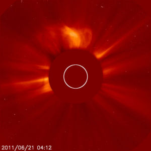 SOHO探測器拍攝的太陽照片